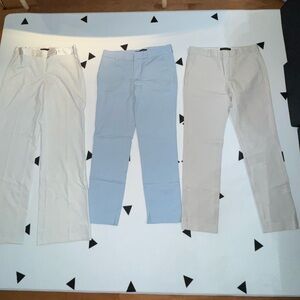 4 Pants bundle - Cream, Light Blue, Beige, black